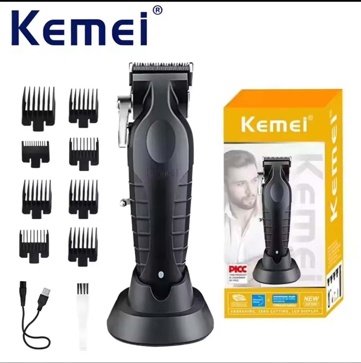 دبابة الحلاقة الأقوى لمظهر مثالي 💪🔥Kemei 2296 –